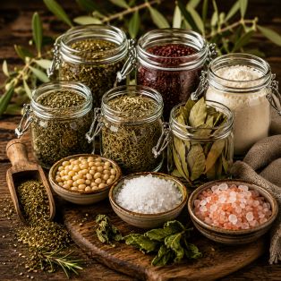 Pantry Staples & Spices المؤنة والبهارات
